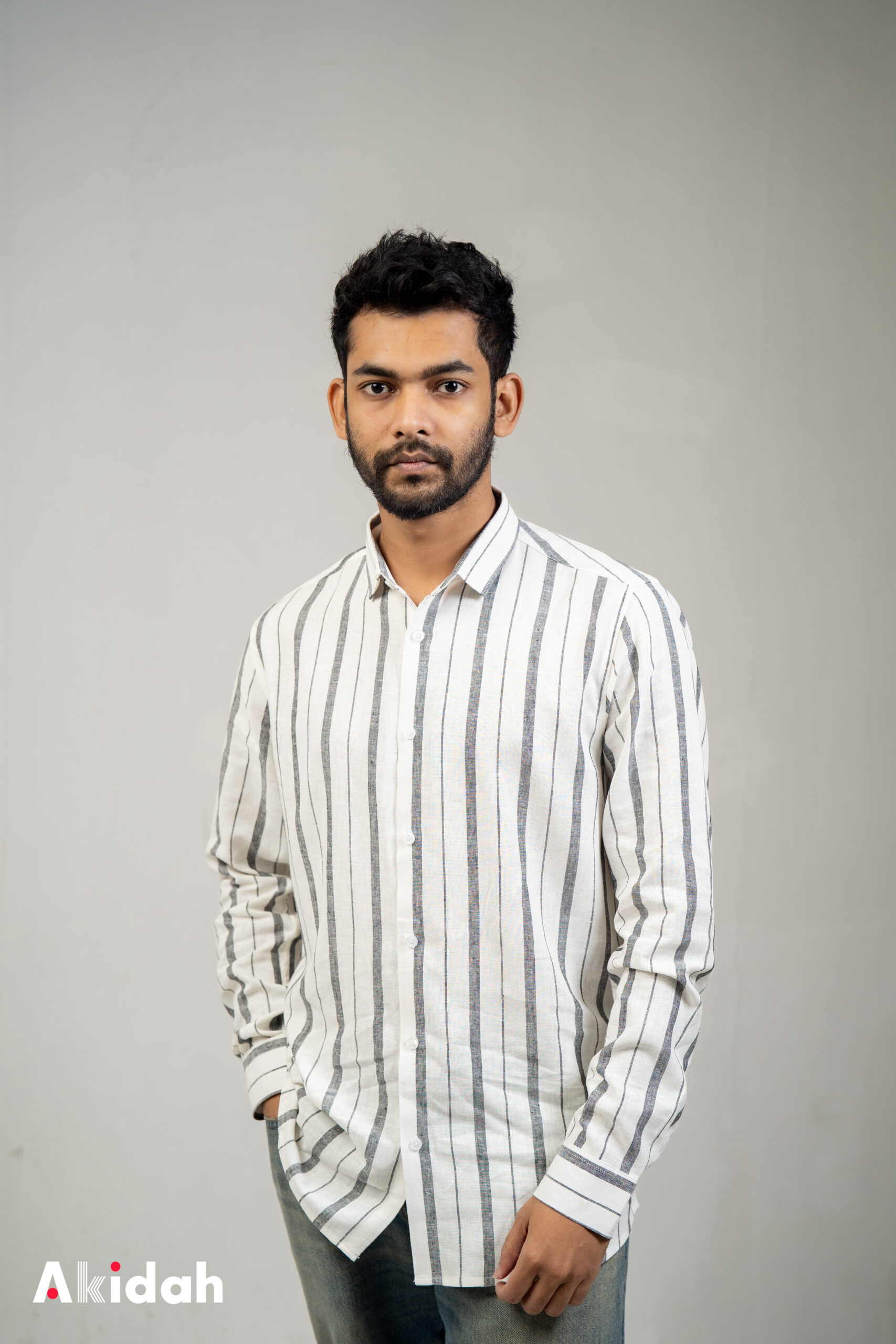 Charcoal Breeze Stripe