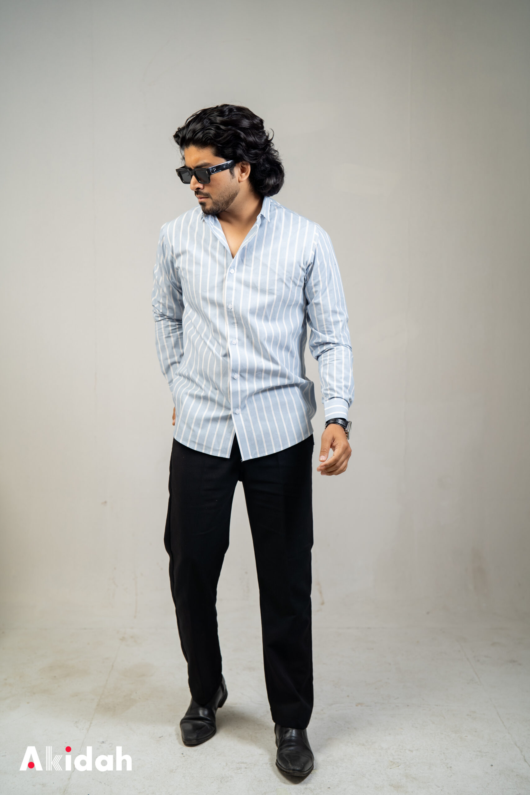 Nordic Sky Block Stripe Cotton - Image 3