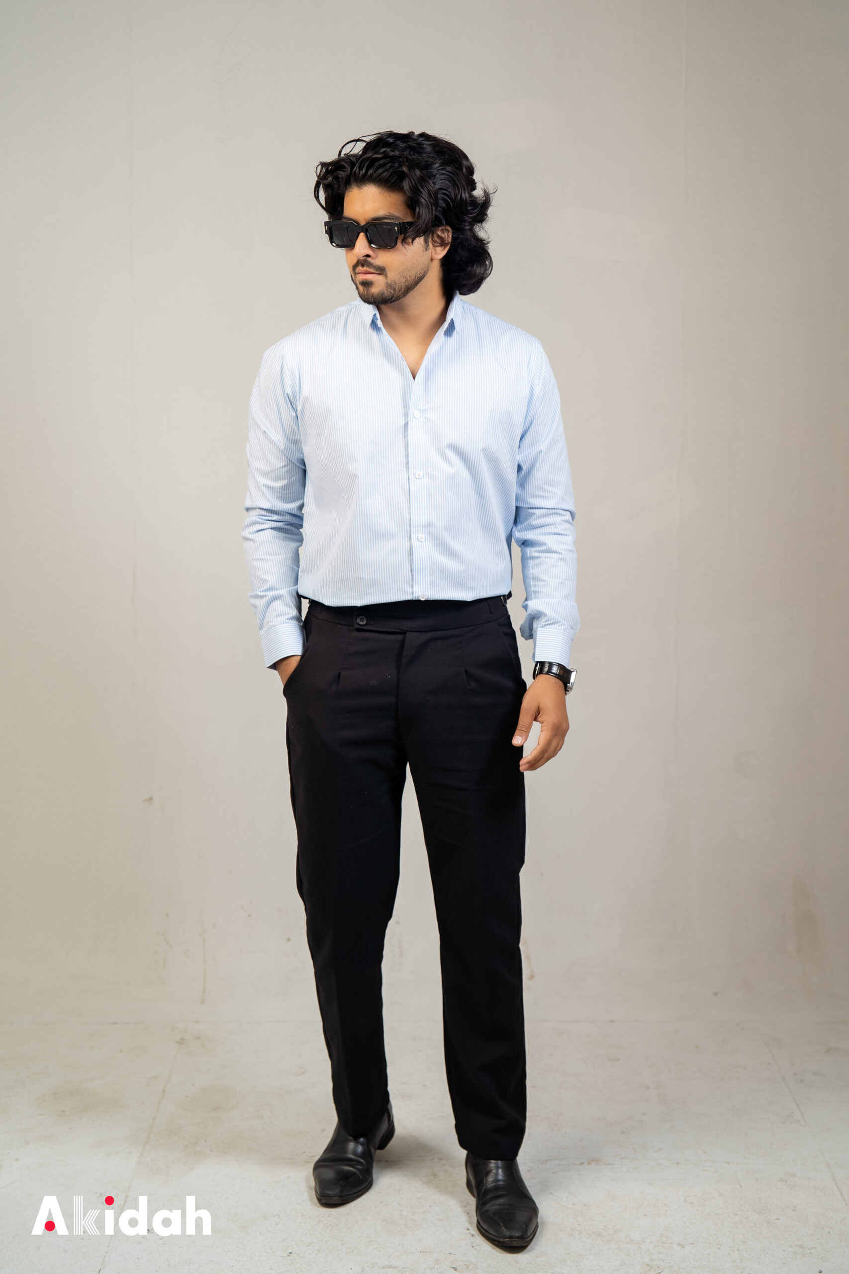 Platinum Slate Stripe Cotton - Image 3