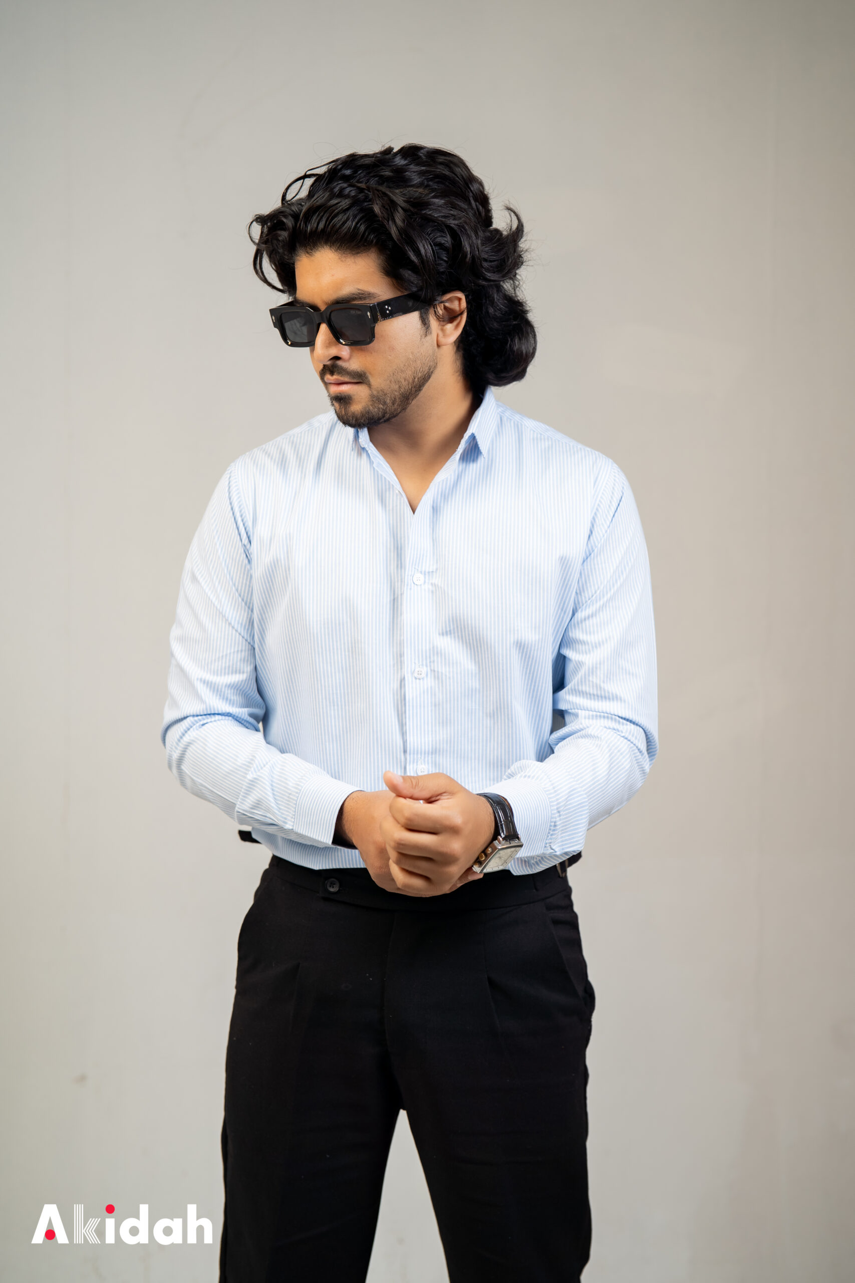 Platinum Slate Stripe Cotton - Image 2